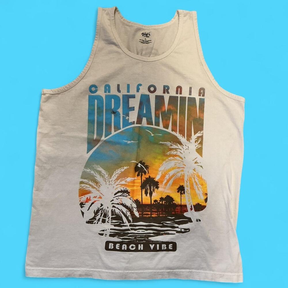 Shaka wear california dreamin beach graphic tank